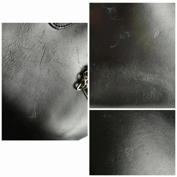 Italian Designer Roccobarocco Black Leather Bag Edgy Rocker Goth Biker Punk Vibe - Picture 15 of 16